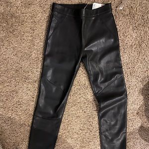 NEW Free People vegan black leather leggings